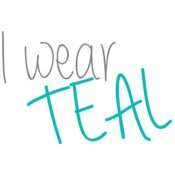 I wear teal